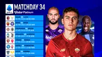 Daftar Pertandingan Liga Italia 2022/2023 Matchday 34 di Vidio, 6-9 Mei 2023. (Sumber : dok. vidio.com)