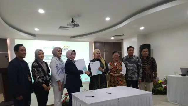 EMC Healthcare dan Mandiri Inhealth memperkirakan kemitraan melalui program digitalisasi Application Programming Interface, yang sudah terintegrasi di 8 unit RS EMC. (Liputan6.com/Bam Sinulingga)