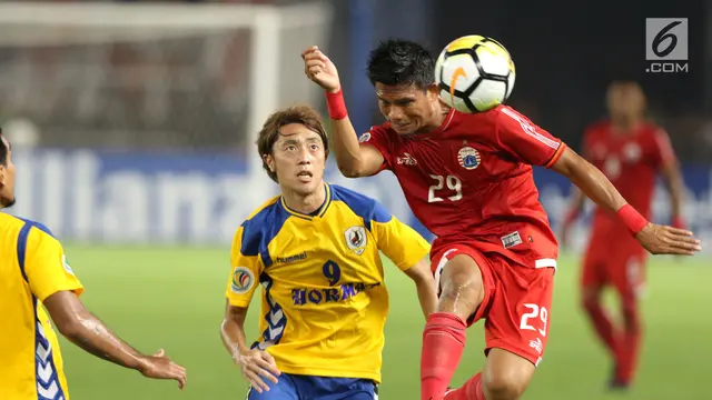 Babak Pertama Penyisihan Grup H PIala AFC 2018. Persija Unggul 2-0 atas Tampines Rovers