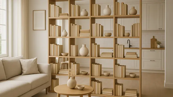 Desain Sekat Ruang Tamu dan Dapur