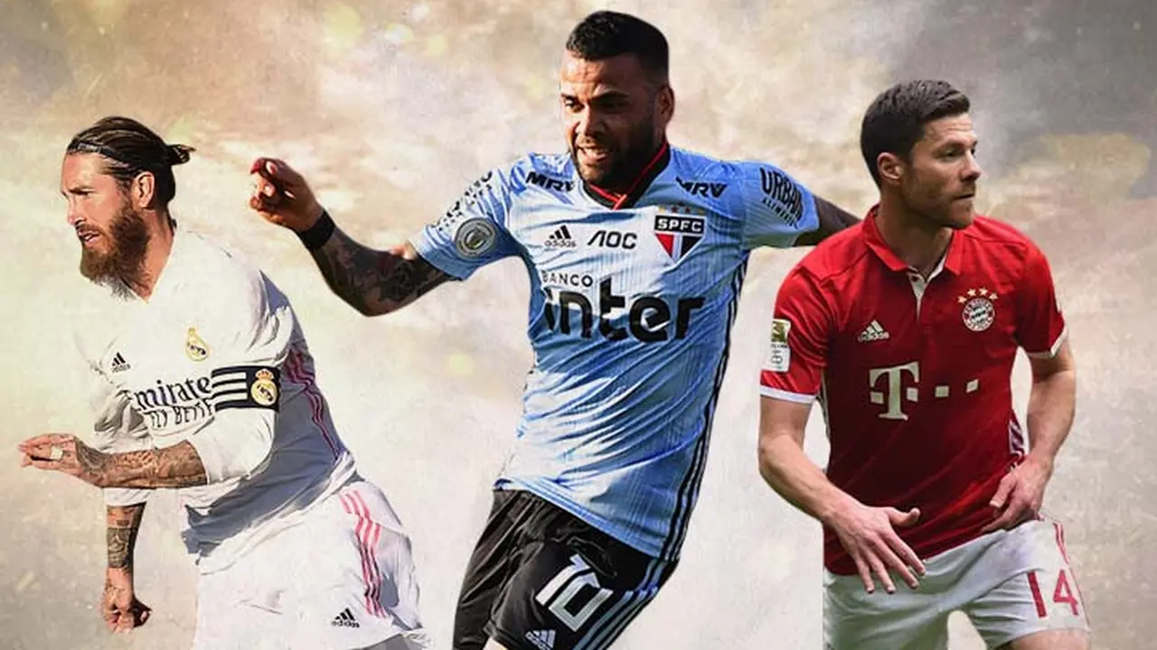 Ilustrasi - Sergio Ramos, Dani Alves, Xabi Alonso
