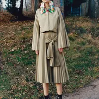 Padu padan busana earth tone di musim hujan. (hips.hearstapps.com)