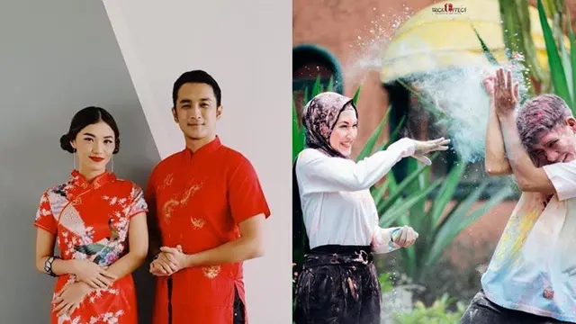 5 Beda Sisi Romantis Gerald Yohanes dan Angga Putra 'Anak Langit' Bersama Pasangannya