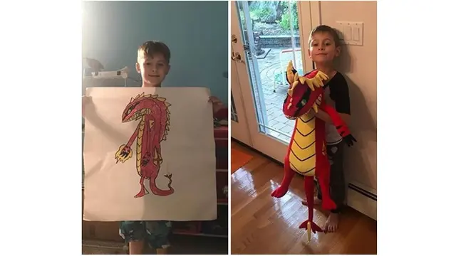 Begini Hasilnya Saat 7 Coretan Anak-anak Jadi Boneka, Bisa Jadi Teman Tidur