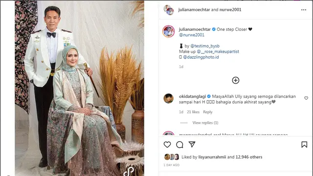 Juliana Moechtar akan menikah lagi dengan Perwira TNI