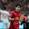 Pemain Persija Jakarta, Ryo Matsumura melakukan selebrasi setelah mencetak gol ke gawang Persis Solo pada laga lanjutan BRI Liga 1 2024/2025 di Jakarta International Stadium (JIS), Jakarta Utara, Sabtu (24/08/2024). (Bola.com/Bagaskara Lazuardi)