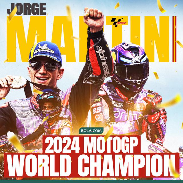 MotoGP - Ilustrasi 2024 MotoGP World Champion Jorge Martin