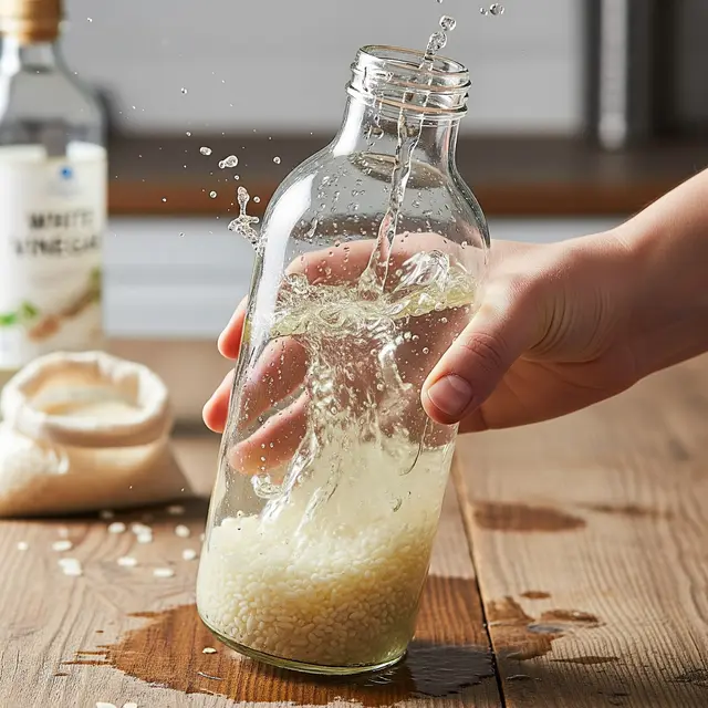 Membersihkan Botol Minyak agar Bersih dari Lemak dengan Bahan Dapur (Gemini AI)