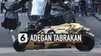 Setelah gambar diolah, hasil gambar tampak menyerupai tabrakan sungguhan.