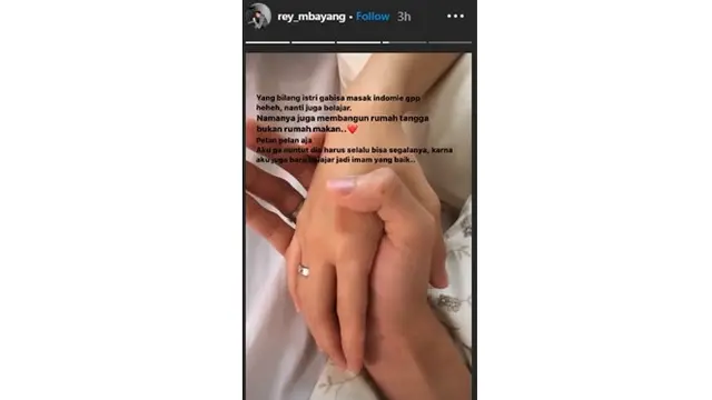 Akui Masih Malu-Malu, Ini 6 Momen Mesra Dinda Hauw dan Rey Mbayang Usai Menikah