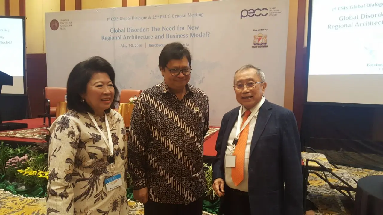 Centre for Strategic and International Studies (CSIS) bekerja sama dengan Pacific Economic Cooperation Council (PECC) menggelar Dialog Global di Jakarta. (Dok CSIS)
