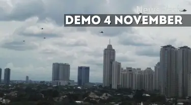 Sesaat setelah apel gabungan pengamanan demonstrasi 4 November 2016, sejumlah helikopter terbang rendah di langit Jakarta. Setidaknya ada 12 heli lebih yang terbang dari arah utara ke selatan Jakarta.
