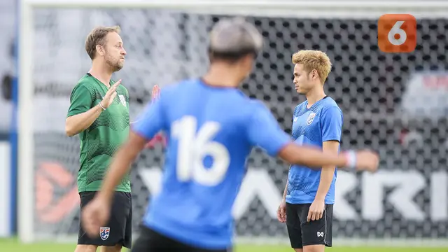 Official Training Timnas Thailand Jelang Laga Kontra Timnas Indonesia di Piala AFF 2022