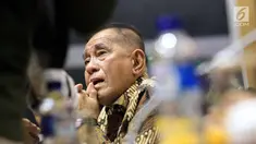 Menteri Pertahanan Ryamizard Ryacudu saat megikuti Rapat Kerja (Raker) dengan Komisi I DPR di Kompleks Parlemen, Senayan, Jakarta, Senin (22/10). Raker tersebut membahas anggaran pertahanan untuk Tahun Anggaran 2019. (Liputan6.com/Johan Tallo)