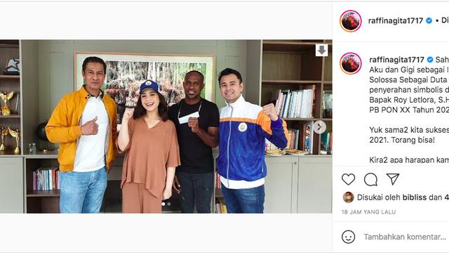 Raffi Ahmad dan Nagita Slavina Jadi Ikon PON Papua 2021