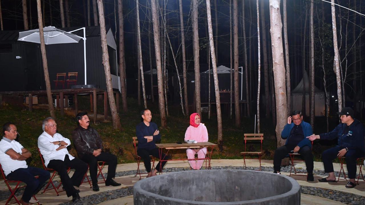 Presiden Jokowi dan Ibu Negara Iriana Bermalam di IKN