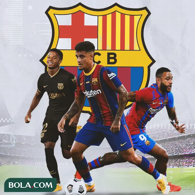 Barcelona - Ansu Fati, Philippe Coutinho, Memphis Depay