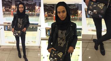 Ootd Hijab Rock N Roll Ala Sahabat Vemale Beauty Fimela Com