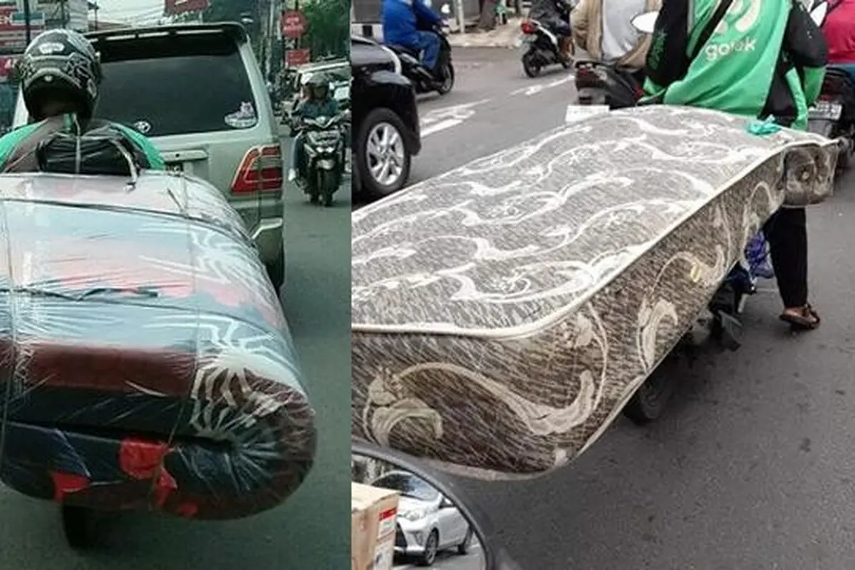 Kumpulan Potret Ojol dapat Konsumen Tanpa Budi Pekerti, Terpaksa Kirim Barang Ekstra Besar
