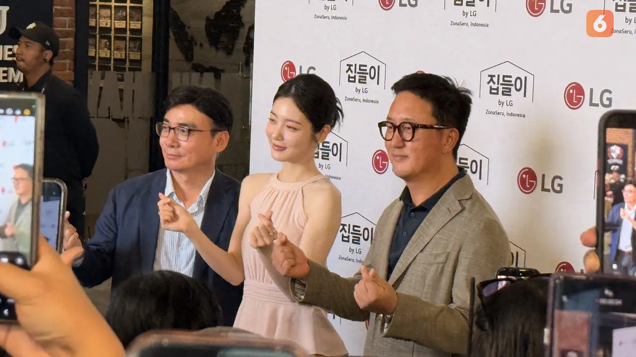 LG Zona Seru 'Housewarming' bersama Shin Ye Eun. Liputan6.com/Iskandar