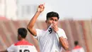 <p>Selebrasi pemain Timnas Indonesia U-22, Muhammad Ramadhan Sananta, setelah mencetak gol ke gawang Timor Leste pada pertandingan ketiga Grup A SEA Games 2023 yang berlangsung di Olympic Stadium, Phnom Penh, Kamboja, Minggu (7/5/2023). (Bola.com/Abdul Aziz)</p>