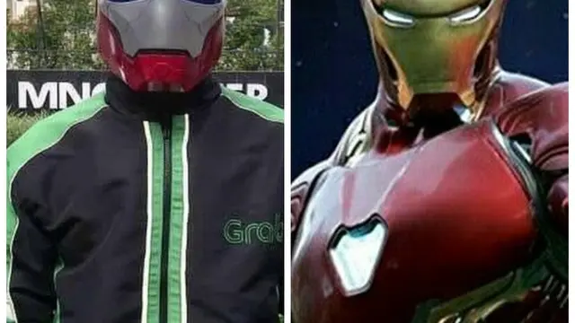 8 gaya ojol tirukan gaya pahlawan super