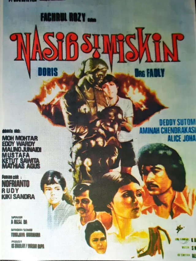 Poster film Nasib Si Miskin dibintangi Aminah Cendrakasih. (Foto: Dok. Koleksi Pribadi Daniel Irawan)