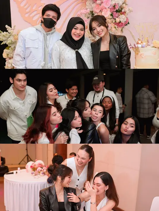 Terlihat hadir juga Atta Halilintar dan Aurel Hermansyah. Fuji mengaku, meski perasaan campur aduk, tapi tetap bersyukur. [Instagram/fuji_an]