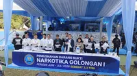 BNN Musnahkan 3,3 Ton Narkotika Hasil Lima Pengungkapan Kasus