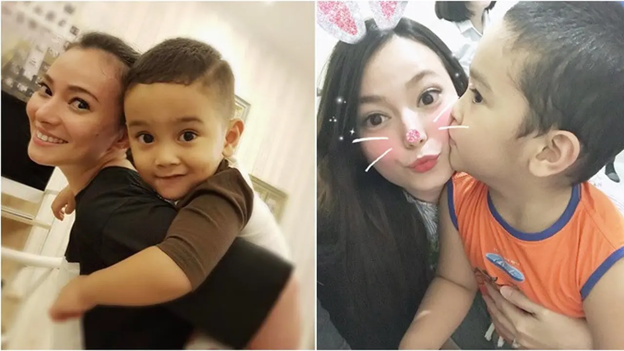 7 Momen Asmirandah Momong Putra Donnie Eks Ada Band, Bak Anak Kandung