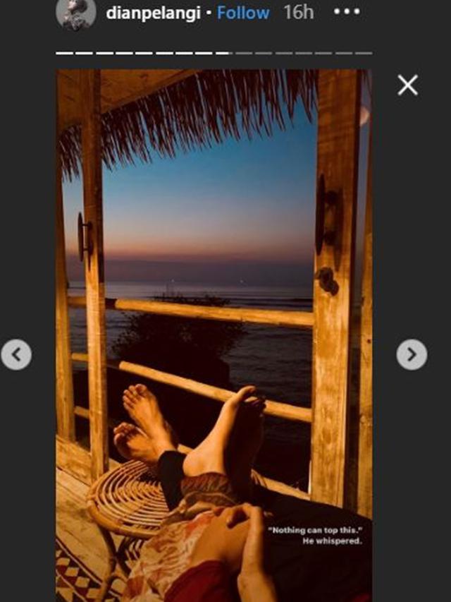 7 Momen Dian Pelangi dan Suami Bulan Madu di Bali, Romantis