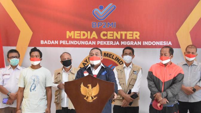 BP2MI menyelamatkan 4 Anak Buah kapal asal Indonesia yang menjadi korban eksploitasi di kapal ikan berbendera Italia. (Dok BP2MI)