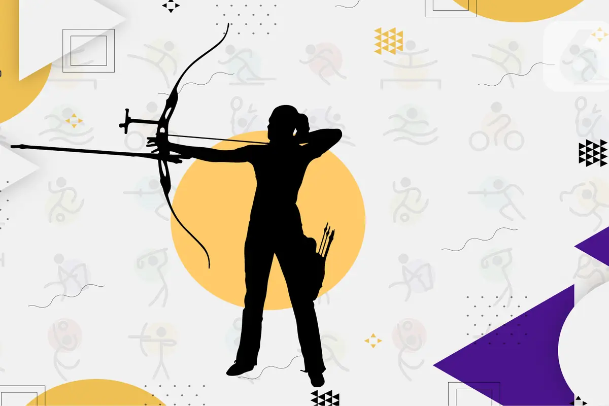 Ilustrasi Panahan Olimpiade Tokyo 2020