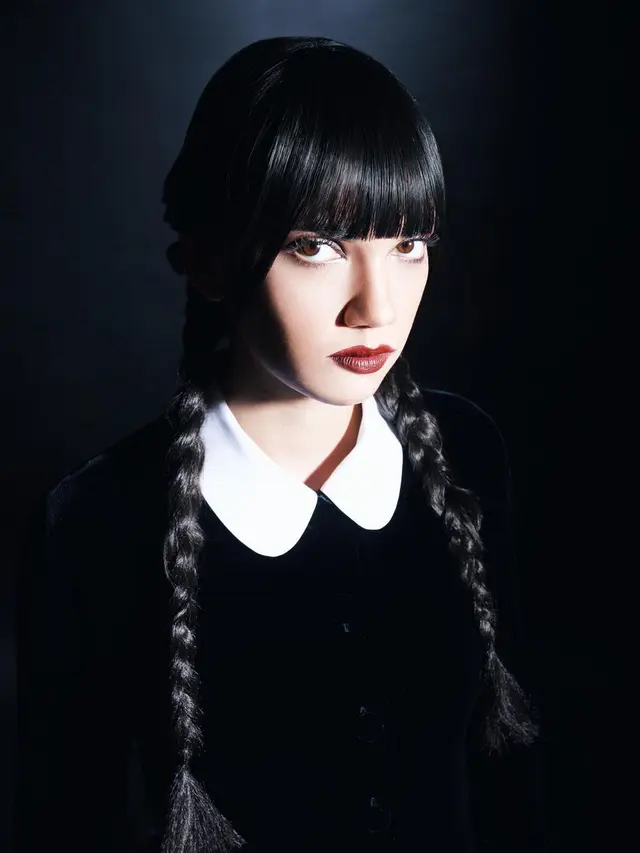 Penampilan Haico Van Der Veken recreate karakter Wednesday Addams (Fotografer: @winstongomez. Sumber Foto: Instagram haico.vdv