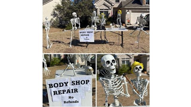 7 Potret Lucu Kerangka Manusia Peragakan Aktivitas Harian, Jauh dari Kata Seram