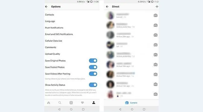 Instagram tampilkan status aktivitas pengguna (Foto: GSM Arena)