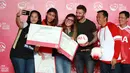 Selain David Beckham, Menpora Imam Nahrawi juga mengundang atlet dalam acara tersebut. Legenda sepak bola itu juga berpesan pada pemain bola muda di Indonesia untuk tetap tersenyum saat di lapangan hijau. (Deki Prayoga/Bintang.com)
