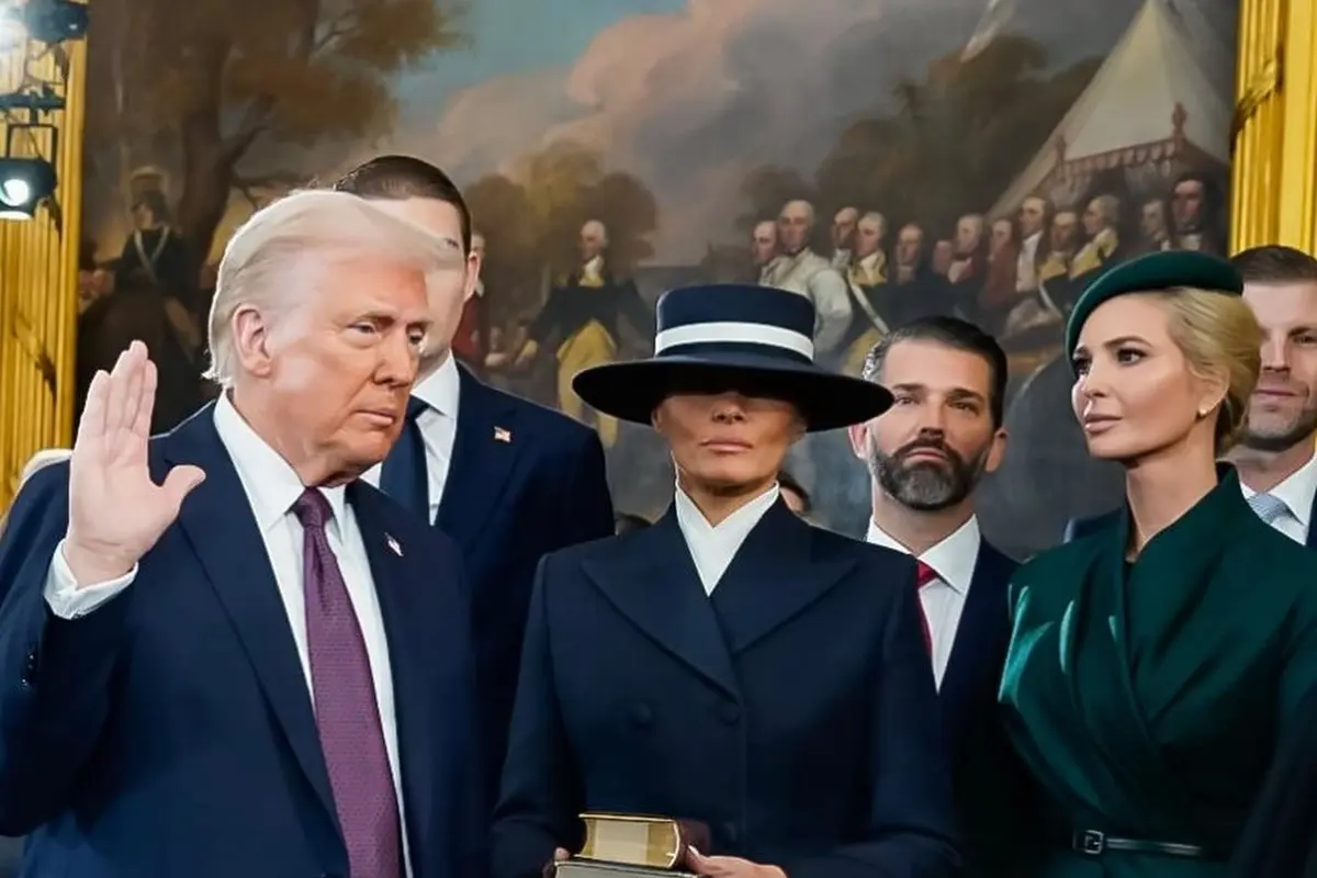 Tampilan Monokromatik Istri, Anak, hingga Cucu Donald Trump di Pelantikan Presiden AS, Mana yang Paling Kece?