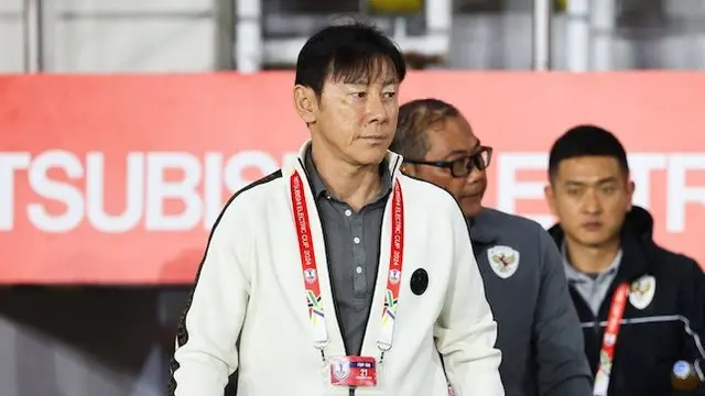 Shin Tae-yong ketika memimpin Timnas Indonesia di Piala AFF 2024 (c) Abdul Aziz