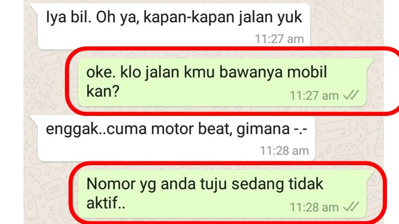 5 Chat Gebetan Minta Naik Mobil Ini Bikin Geleng Kepala