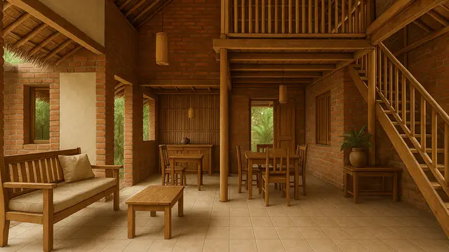 Desain Dalam Rumah Minimalis 2 Lantai Sederhana di Kampung/Ilustrasi AI