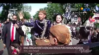 Sepuluh Kereta Kencana Iringi Kaesang Pangarep-Erina Gudono Hingga Jokowi-Iriana dari Loji Gandrung ke Pura Mangkunegaran. (vidio.com/sctv)