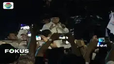 Prabowo Subianto enggan memberikan pernyataan apapun ke awak media usai keluar dari gedung KPU.