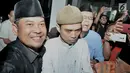 Ustaz Abdul Somad (UAS) mendatangi Kantor Majelis Ulama Indonesia (MUI) di Jalan Tugu Proklamasi, Jakarta, Rabu (21/8/2019). UAS datang memenuhi undangan MUI untuk memberikan klarifikasi terkait konten ceramah yang memantik kontroversi di dunia maya belakangan ini. (merdeka.com/Iqbal S Nugroho)