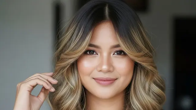 Model Rambut Pendek Gelombang untuk Wajah Bulat