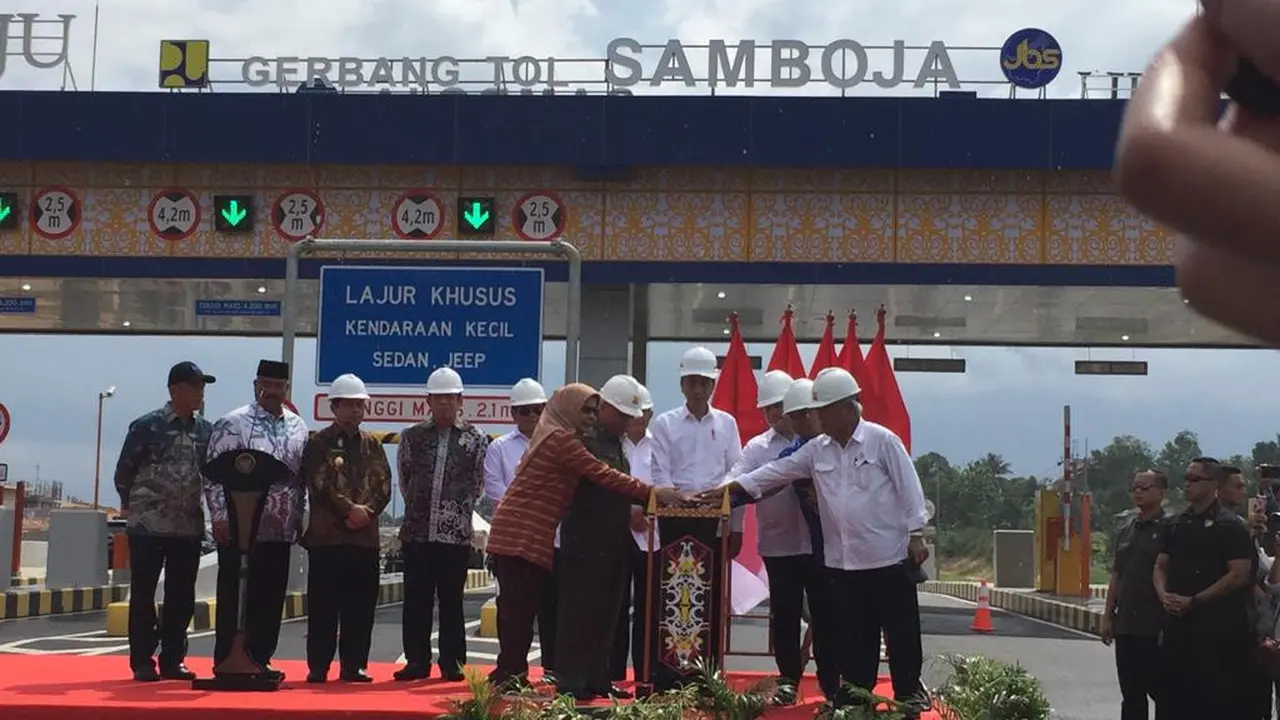 Jokowi Resmikan Tol Balsam