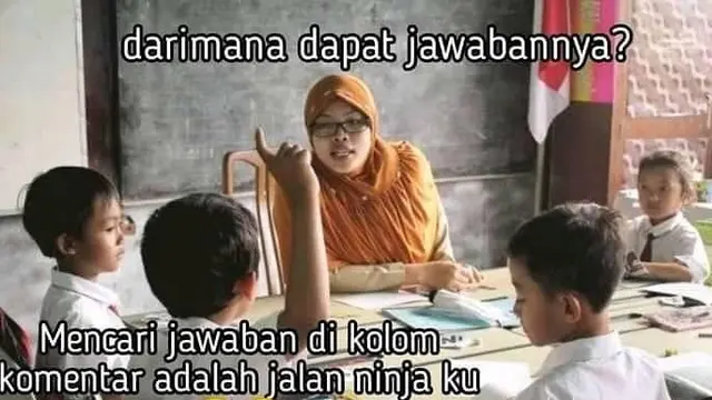 6 Meme Absurd Tanya Jawab di Kelas Ini Bikin Geregetan