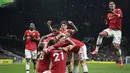 Manchester United merupakan klub tersukses di era modern sepak bola Inggris. Mereka berhasil menjuarai 13 kali gelar juara Premier League. (AP/Frank Augstein)