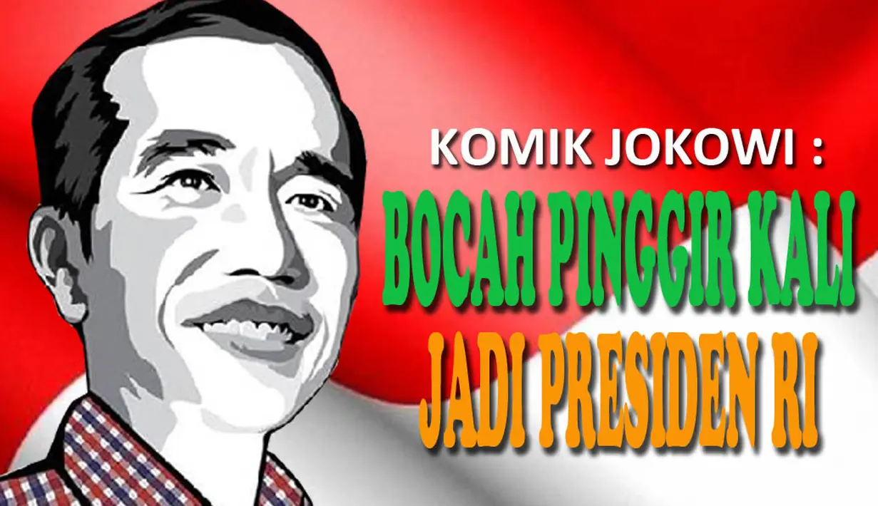 Ini adalah komik dari Joko Widodo atau yang akrab dengan sebutan Jokowi yang kini menjadi orang no 1 di Indonesia (Liputan6.com/Nasuri Suray)