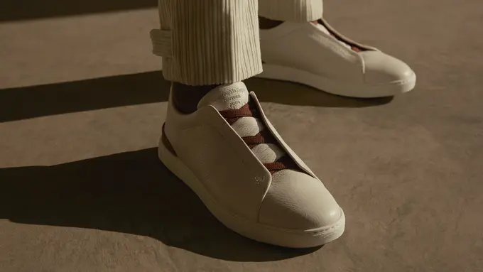 Triple Stitch Sneaker, Sepatu Ikonik Zegna yang Hadir dengan Konsep Ramah Lingkungan